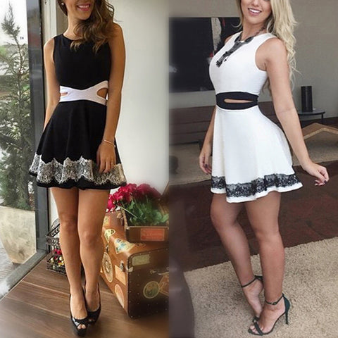 Short Mini Dress Sleeveless