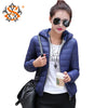 Solid Color Zipper Hooded Women Spring Jacket