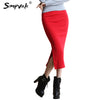 Spring Autumn Long Pencil Skirts Women Slim
