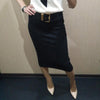 Spring Autumn Long Pencil Skirts Women Slim